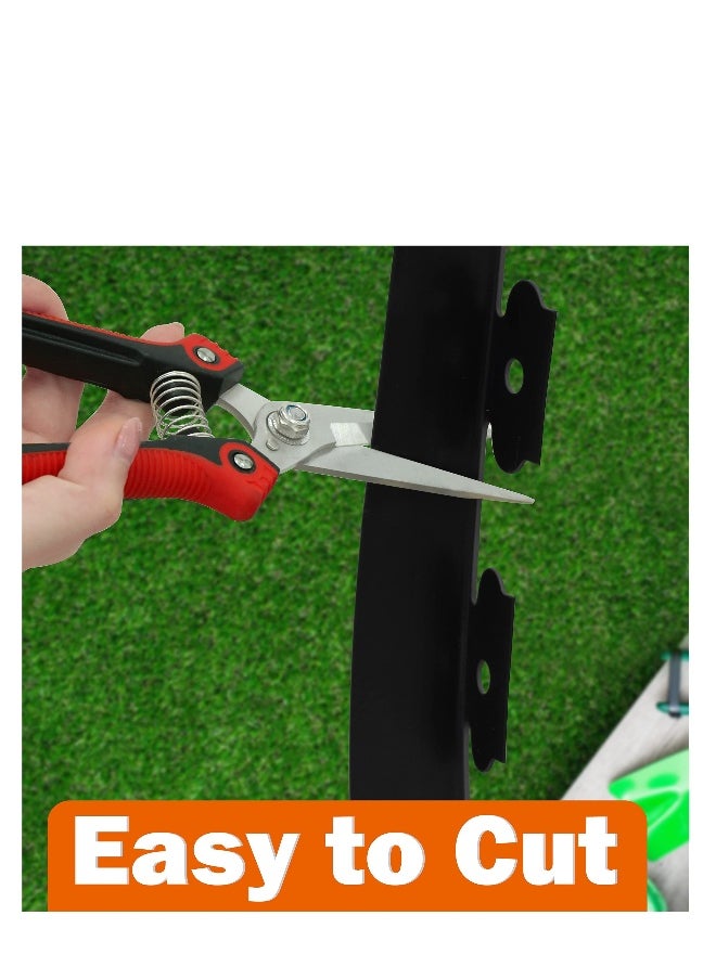 Generic Landscape Edging Kit, No Dig Landscape Edging, About Long 16ft/5m Edging Coil Comes with 15 Pcs Spikes,  No Dig Lawn Border Design  - Image 4