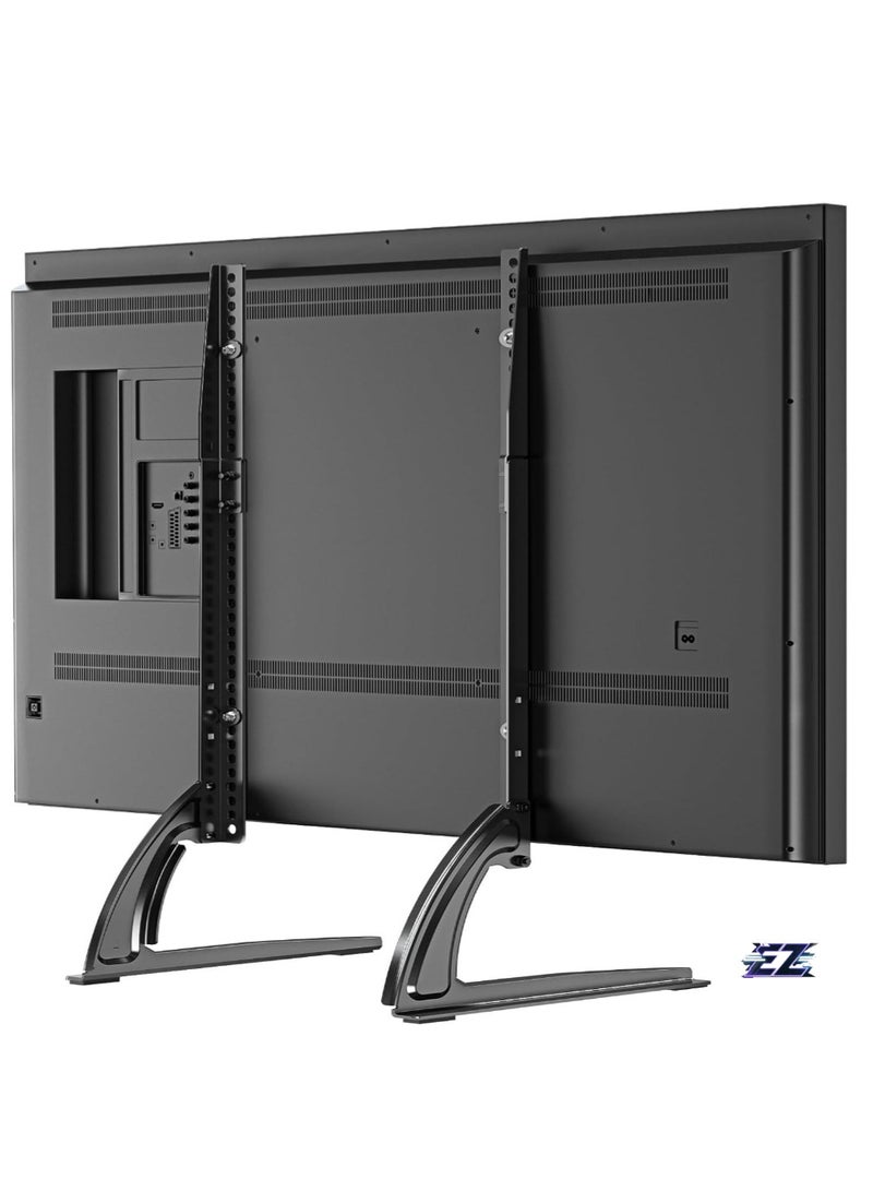 ELTRAZONE Universal Table Top TV Stand for Most 32 to 70 inch LCD LED Plasma Flat Screen TVs, TV Base Height Adjustable Leg Stand Holds up to 88 lbs, VESA up to 800x600mm  - Image 1