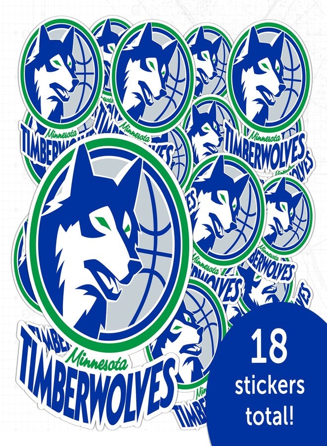 Desert Cactus Minnesota Timberwolves Sticker NBA Officially Licensed Vinyl Decal Laptop Water Bottle Car Scrapbook (Vintage Sheet) - Image 5