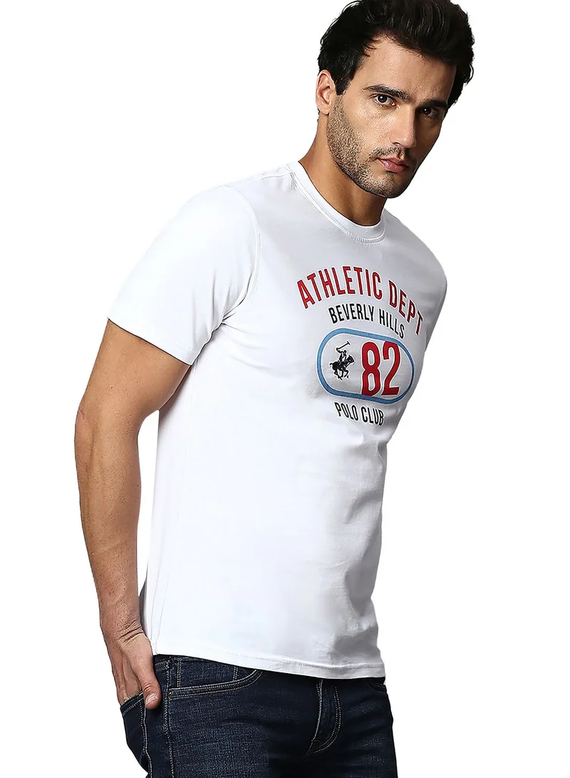 bhpoloclub Text Print Crew Neck T-Shirt