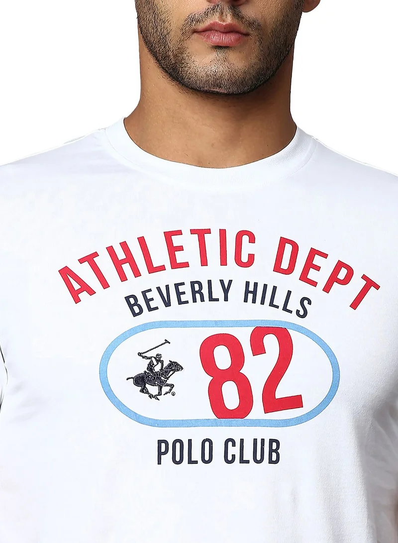 bhpoloclub Text Print Crew Neck T-Shirt
