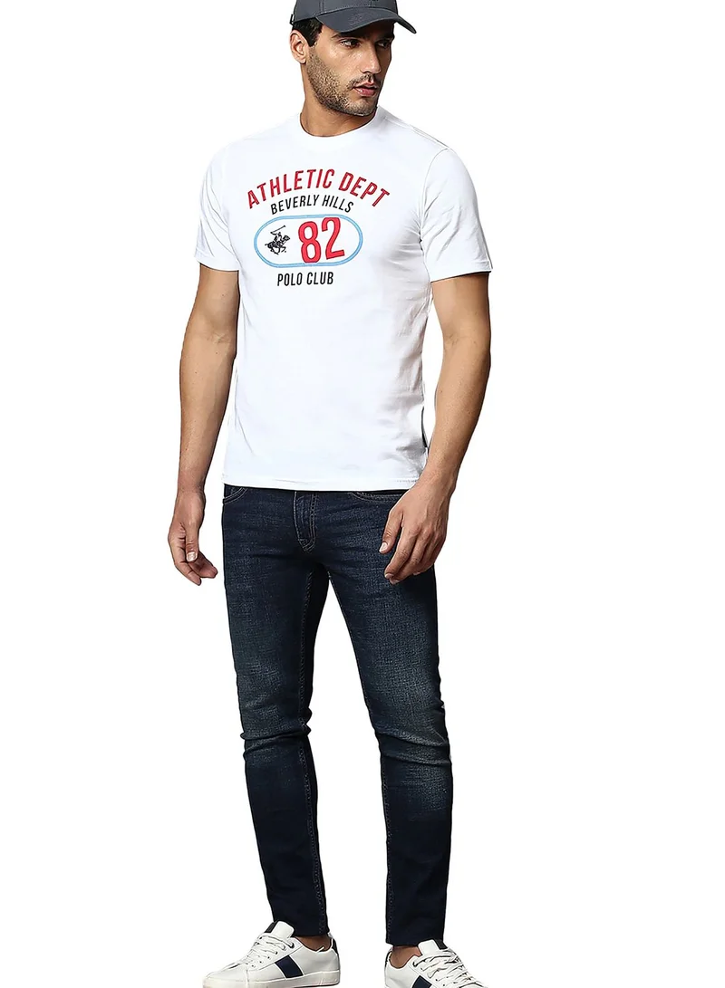 bhpoloclub Text Print Crew Neck T-Shirt