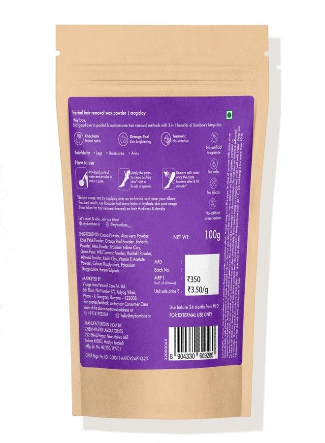بومباي بودرة بومباي العشبية لإزالة الشعر للنساء | بودرة إزالة شعر البكيني | إزالة الشعر للنساء | بودرة إزالة الشعر لمنطقة البكيني - Image 4
