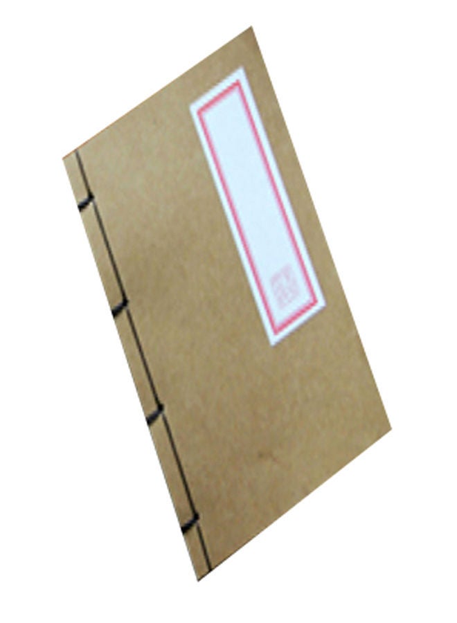 نيبمينينت دفتر ملاحظات بخطوط فنية وبتصميم تقليدي قديم وعتيق أصفر