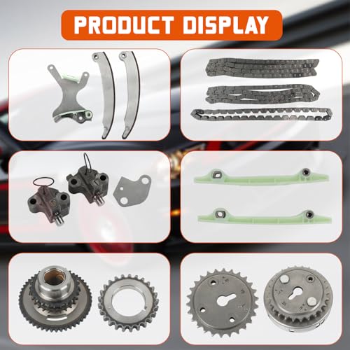 DAYSYORE 4.7L Engine Timing Chain Kit Fits for 2002-2008 Dodge Ram 1500 Dakota Durango 4.7L V8, for 2004-2008 Jeep Commander Grand Cherokee 4.7L V8, With 1 Year Warranty - Image 5