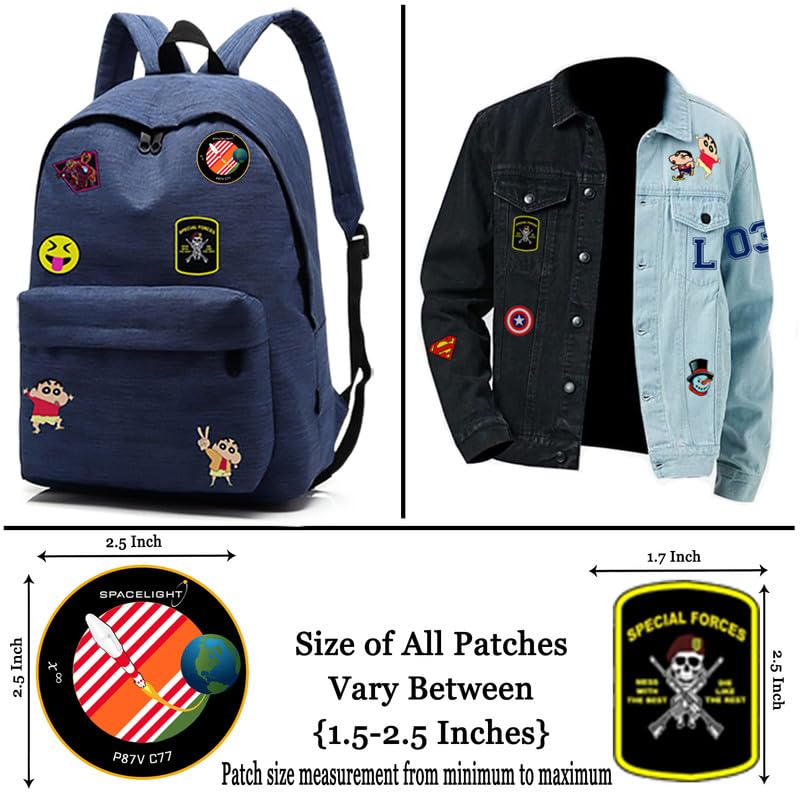 LAZYCHUNKS ® New Unique Mountain,Marvel,Space,Mars,God,Camping,Outdoor Living Patches|New Clothing Accessories for Enhance The Beauty of T-Shirt,Jacket,Bags,Caps,etc. - Image 3