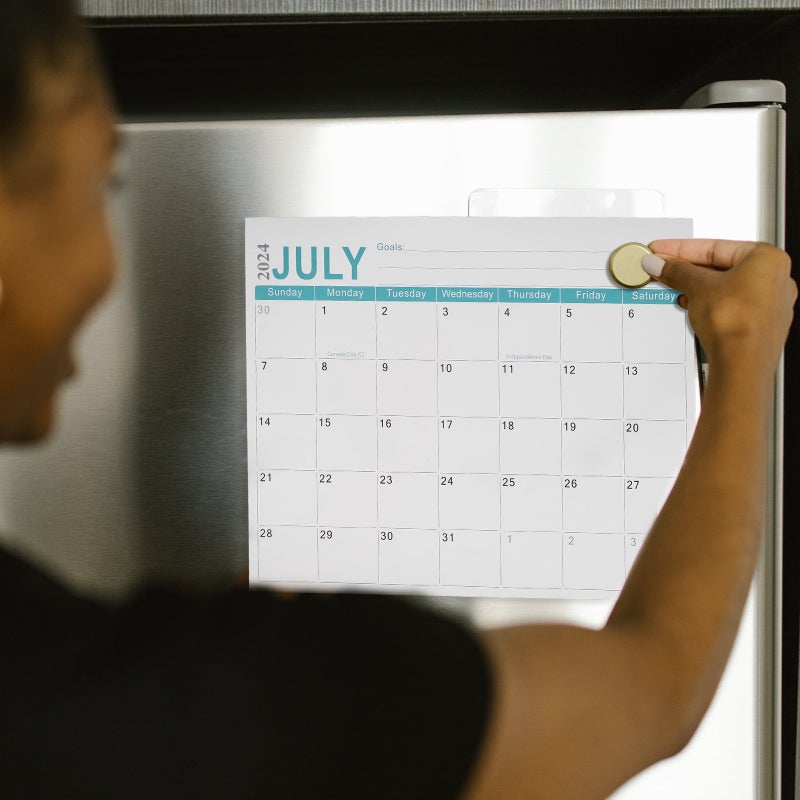 Paper Calendar Magnetic Calendar Fridge Calendar Paper Calendar Magnetic Fridge Paper English Calendar - Image 2