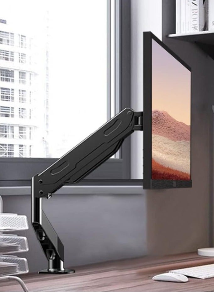 TIGER Gas Spring Monitor Arm – Single Monitor Desk Mount, Adjustable VESA Mount, Fits Computer Monitors, Desk Monitor Stand with Smooth Height and Angle Adjustment  - Image 5