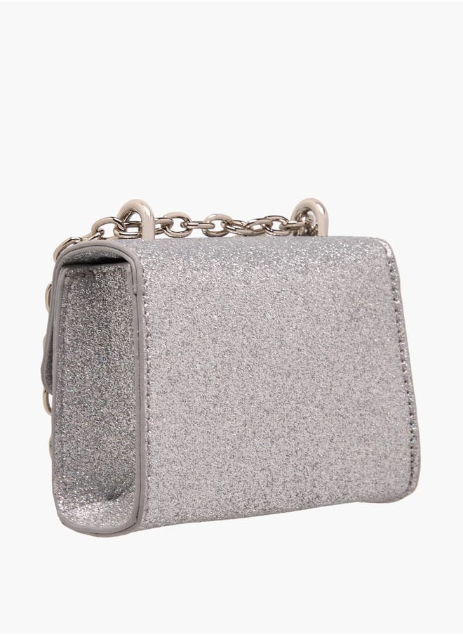 Flora Bella By Shoexpress - Girls Bow Accent Crossbody Bag With Chain Strap And Flap Closure Ramadan Collection - Image 1