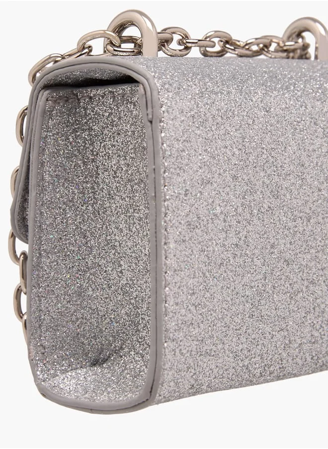 فلورا بيلا من شو إكسبرس Girls Bow Accent Crossbody Bag With Chain Strap And Flap Closure Ramadan Collection