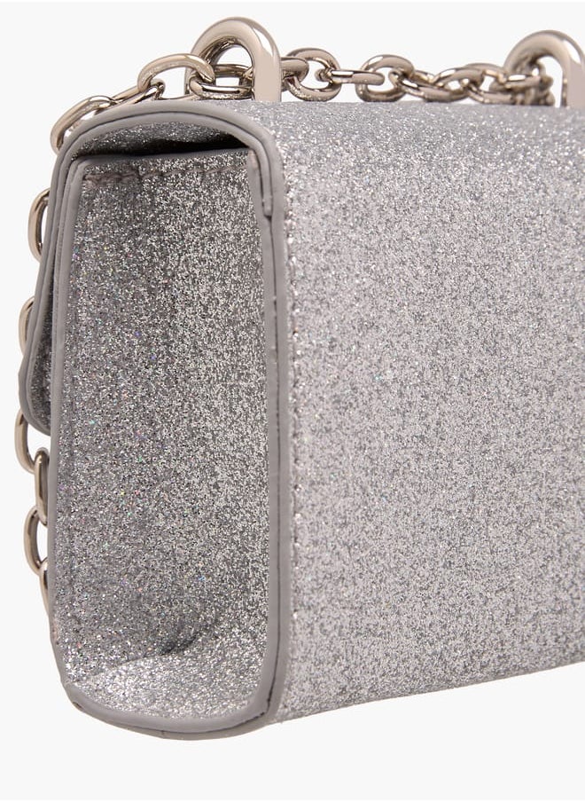 Flora Bella By Shoexpress - Girls Bow Accent Crossbody Bag With Chain Strap And Flap Closure Ramadan Collection - Image 1