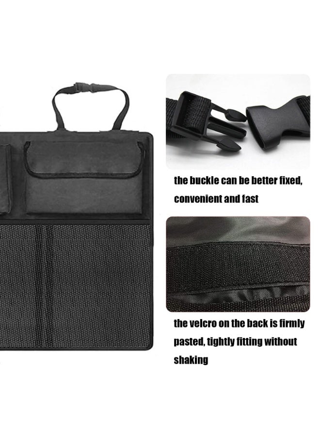 SUNSAR Car Trunk Organizer, Large Capacity Car Organizers and Storage with 8 Pockets, Waterproof Backseat Hanging Organizer for SUV, Truck, Car Interior Accessories - Image 3
