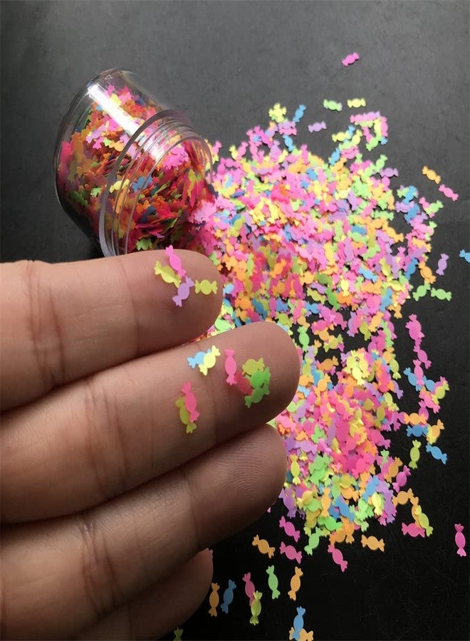 PrettyG 10 Grams/Pack - Colorful Mixes Candy Shape Glitter Sequins - Festival Rave Beauty Makeup Face Body Nail Craft Art Christmas Halloween Decoration (Color Mixes 1) - Image 3