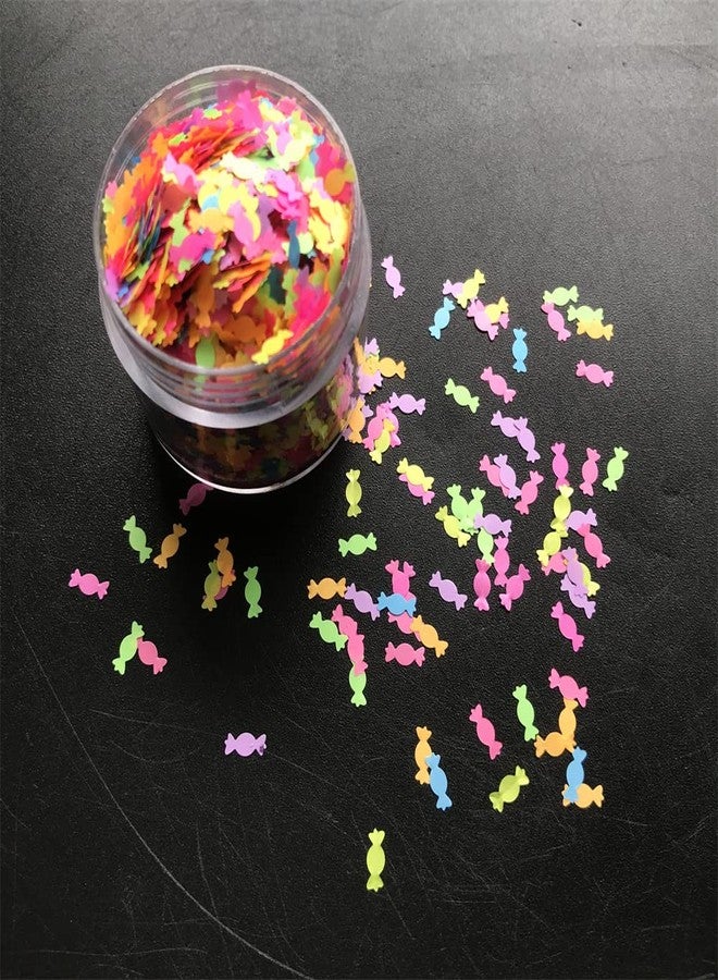 PrettyG 10 Grams/Pack - Colorful Mixes Candy Shape Glitter Sequins - Festival Rave Beauty Makeup Face Body Nail Craft Art Christmas Halloween Decoration (Color Mixes 1) - Image 2