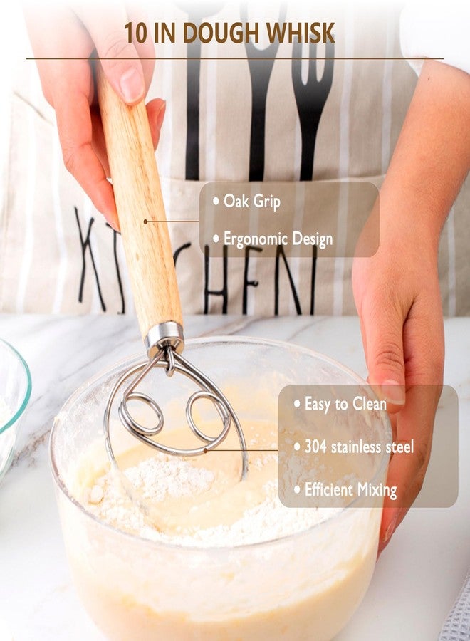 Sumeber Sourdough Bread Baking Supplies Tools,10 Inch Oval & 9 Inch Round Banneton Bread Proofing Basket Set,Bowl Scraper, Silicone Spatula, Baking Mat | Sour Dough Kit & Bread Making Tools - Image 5