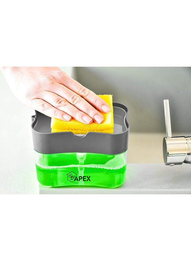 APEX Kitchen Dish Soap Dispenser With Sponge Holder 1 Pc - Image 5