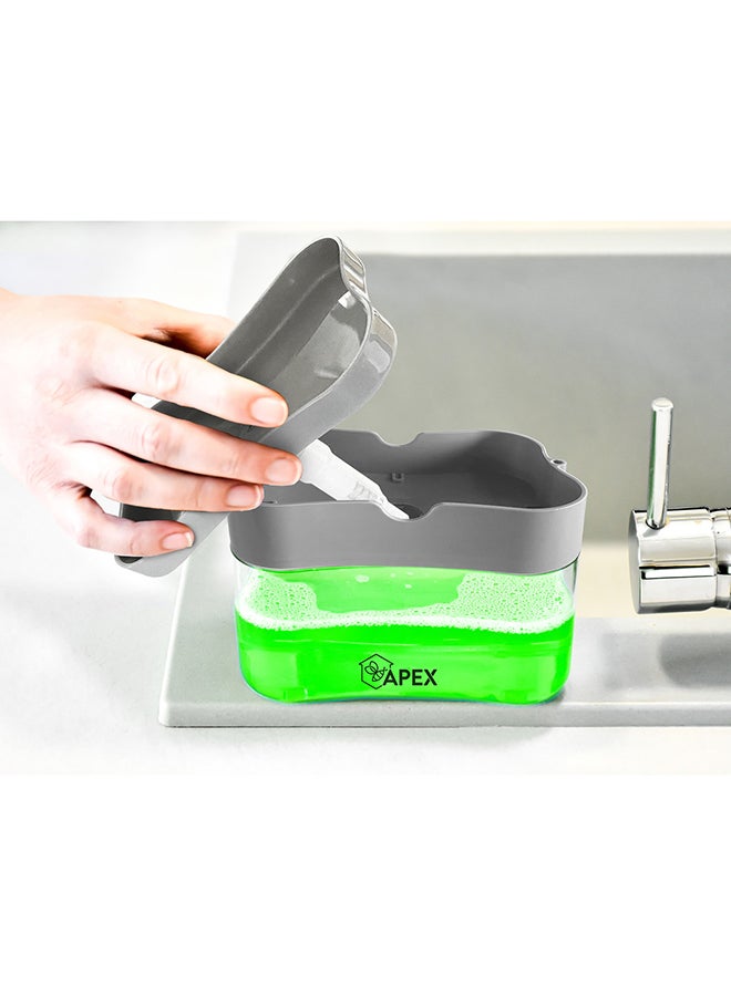 APEX Kitchen Dish Soap Dispenser With Sponge Holder 1 Pc - Image 4