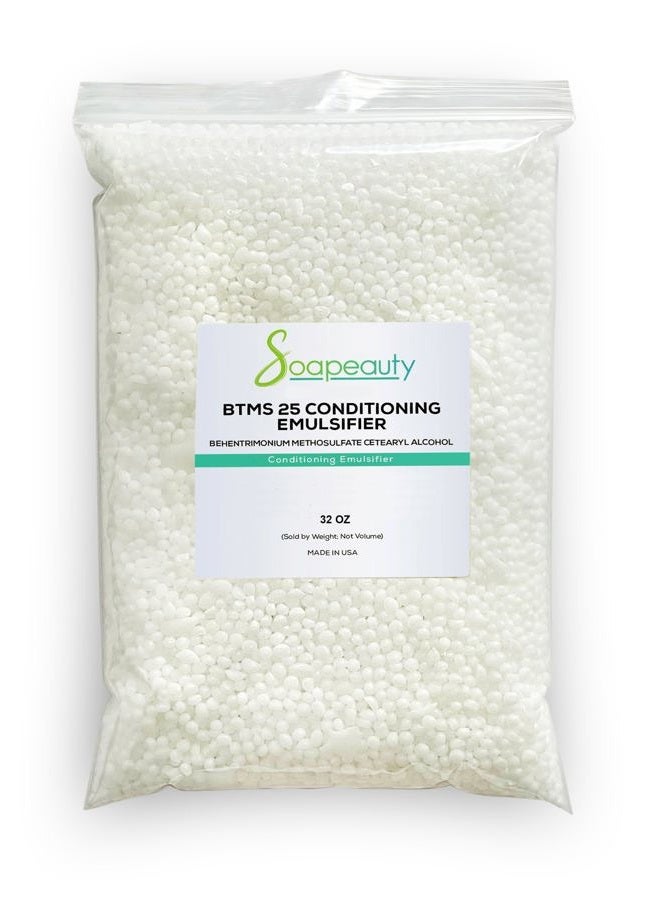 Soapeauty BTMS 25% - 32 oz - Behentrimonium Methosulfate Cetearyl Alcohol 25% Conditioning Emulsifier | Ingredient for Hair Care, Skin Care, Leave-in Treatment Products | 32 oz - Image 1