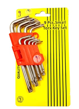Mass Pro Mass Pro Torx Star 9Pcs L Type Small DoubleEnd Wrench Set Torx Star Spanner Key Set Allen Key Set  - Image 1