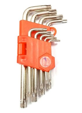 Mass Pro Mass Pro Torx Star 9Pcs L Type Small DoubleEnd Wrench Set Torx Star Spanner Key Set Allen Key Set  - Image 2