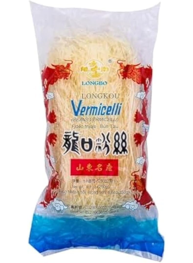 LongKou Vermicelli Glass Noodles – Chinese Mung Bean Noodles for Soup, Stir Fry & Asian Cooking - Image 1