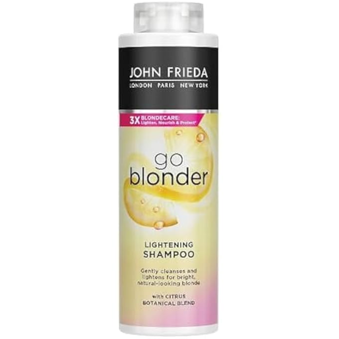 John Frieda SHEER BLONDE GO BLONDER LIGHTENING SHAMPOO FOR BLONDE HAIR, 500 ML - Image 1