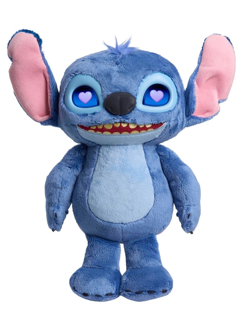 Just Play Disney Stitch Many Moods of Stitch Feature Plush – Talking, Light-Up Emotion Plush Toy with Sounds | Interactive Stuffed Doll for Kids Ages 3+ | Cute Gift for Boys, Girls & Lilo & Stitch Fans - Image 2