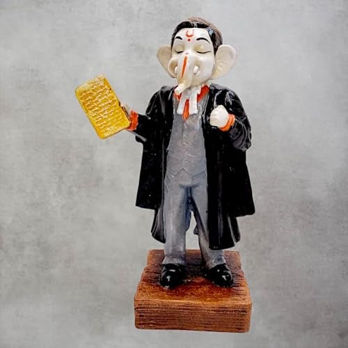 Karigaari India Lord Ganesha as Lawyer Resin Figurine | Vighnaharta Advocate Ganesha Idol | Handcrafted Law Theme Showpiece for Home & Office Decor, Gifts, and Legal Enthusiasts - Image 2