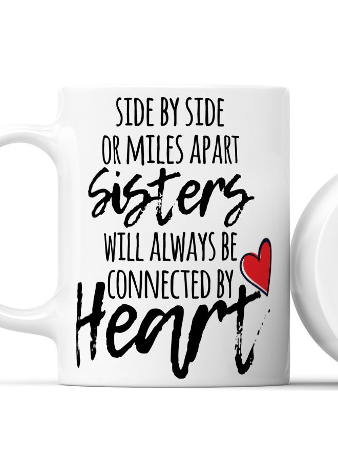 LIT Coffee Mug Sisters LoveWhite Mug Loving Sisters Gift Sister Presents - Image 2