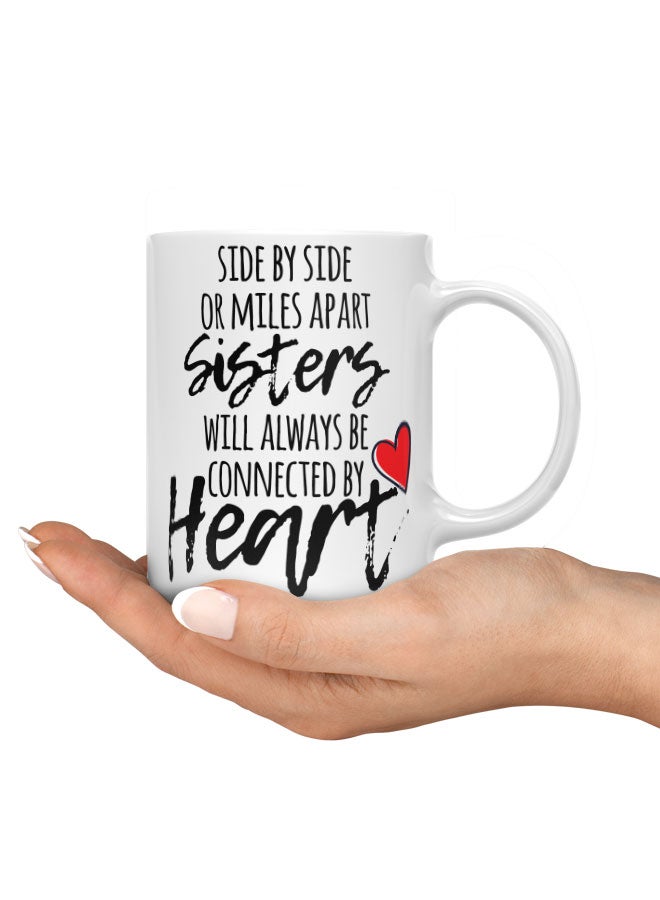 LIT Coffee Mug Sisters LoveWhite Mug Loving Sisters Gift Sister Presents - Image 3