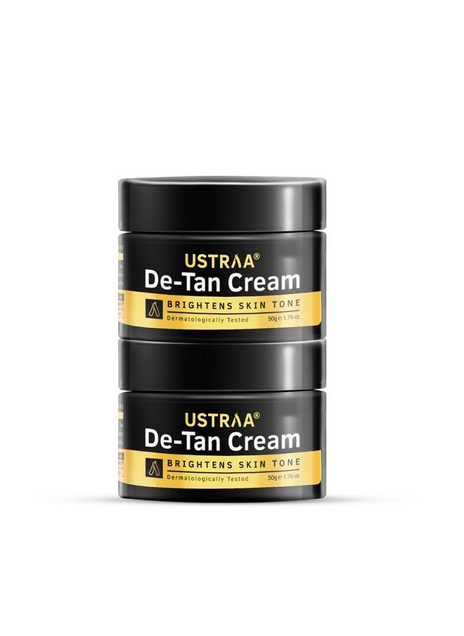Ustraa - De-Tan Cream For Men - 50G (Set Of 2) - Dermatologically Tested - For Effective Tan Removal & Even Skin Tone, With Japanese Yuzu & Liquorice | Prevents Dark Spots, No Harmful Chemicals - Image 1