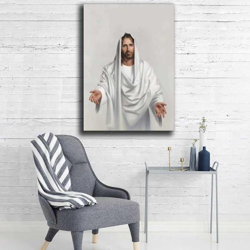 FireDeer Catholic Jesus Poster Print On Canvas Painting Christian God Pictures for Living Room No Frame - Image 4