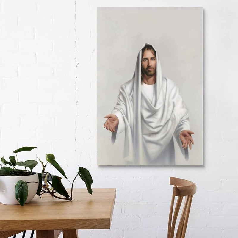 FireDeer Catholic Jesus Poster Print On Canvas Painting Christian God Pictures for Living Room No Frame - Image 3