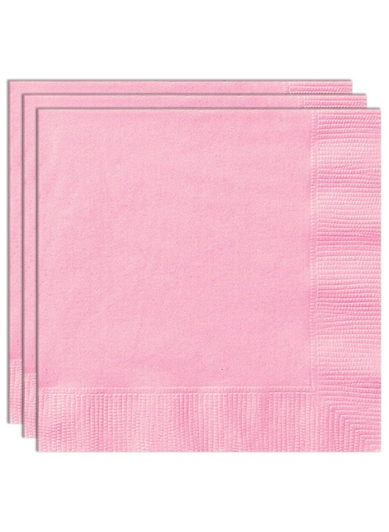 Unique Napkins Pastel Pink Baby Shower Party Tableware 17cm 20-Pack