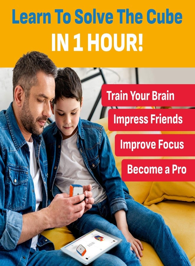 GoCube 2x2 - The First Ever 2x2 Connected Cube that Allows You to Learn How to Solve The Cube! App-Enabled STEM Puzzle that Fits All Ages and Capabilities. Free App. - Image 2