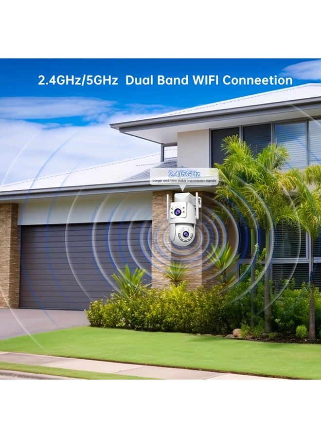 JOOAN U W32 HD Dual Lens Security Camera 5G WiFi Indoor Outdoor Auto Tracking PTZ Night Vision Motion Detection Two Way Audio USB Powered - Image 2