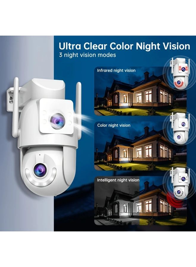 JOOAN U W32 HD Dual Lens Security Camera 5G WiFi Indoor Outdoor Auto Tracking PTZ Night Vision Motion Detection Two Way Audio USB Powered - Image 4