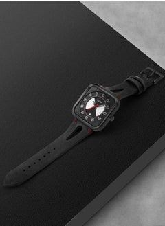 TOMI Tomi Black Leather Band Analog Watch For Unisex, Includes Daily Date Display,  - Image 3