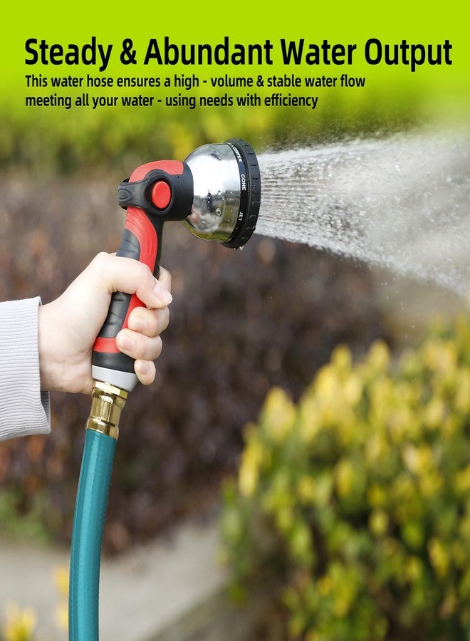 Worth Leader Short Garden Hose 3/4 in. x 10 ft. -Heavy Duty,Durable,Lightweight,Male to Female Fittings -No Kink Leakproof PVC Flexible Water Pipe -Brass Aluminum Ends for Household & Commercial-Green - Image 4