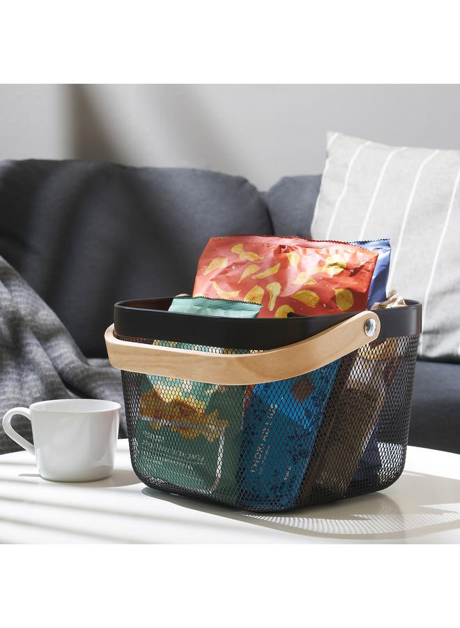 زبون سلة، رمادي غامق، 25x26x18 سم - Image 4