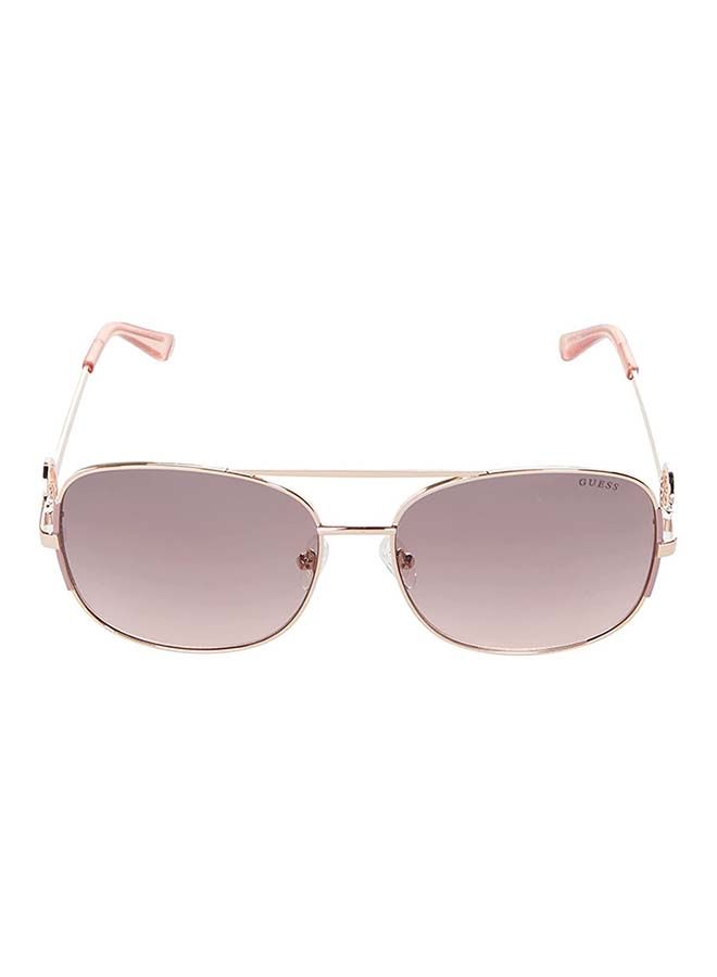 جس نظارة شمسية بإطار أفياتور كامل الحواف GF6127 28T - حجم العدسة: 60 ملم - ذهبي وردي لامع كبير - Image 2