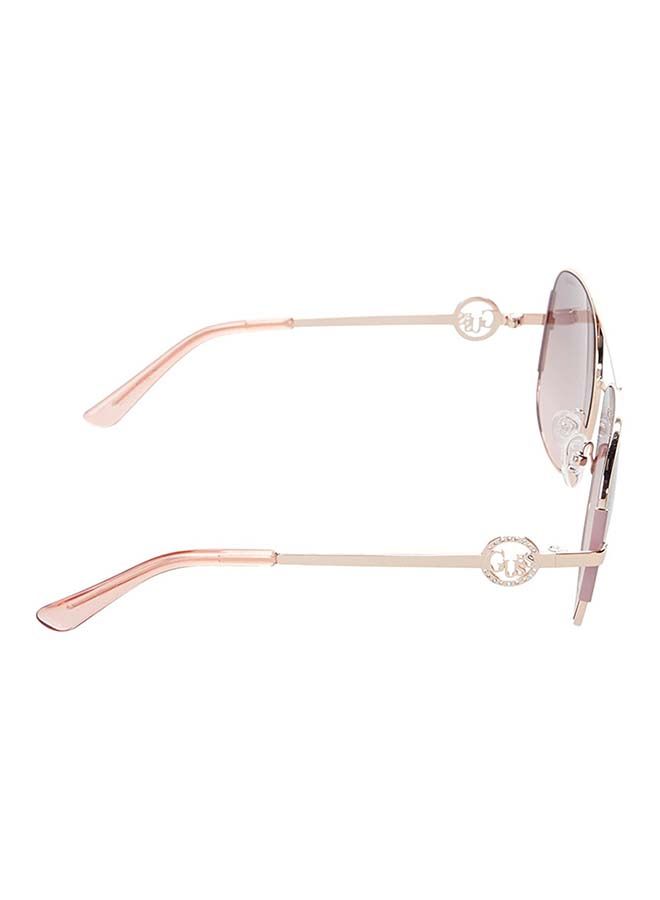 جس نظارة شمسية بإطار أفياتور كامل الحواف GF6127 28T - حجم العدسة: 60 ملم - ذهبي وردي لامع كبير - Image 3