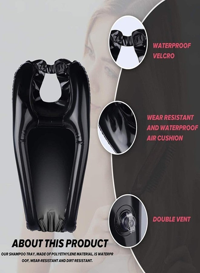 Calyrex Inflatable Hair Washing Tray Portable Shampoo Bowl Sink in Bed or on Wheelchair for Elderly Injured Pregnant for Hair Washing Cuts - Image 3