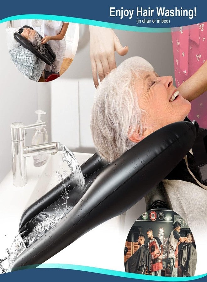 Calyrex Inflatable Hair Washing Tray Portable Shampoo Bowl Sink in Bed or on Wheelchair for Elderly Injured Pregnant for Hair Washing Cuts - Image 4