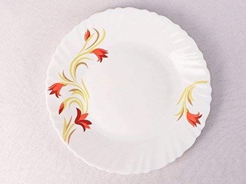 Home-Cart Opalware Glass Dinner Set, 33 -Pieces, White - Image 2