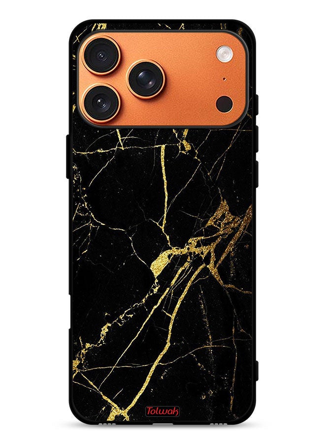 Tolwak Apple iPhone 17 Pro Max Protective Case Cover Crack Marble - Image 1