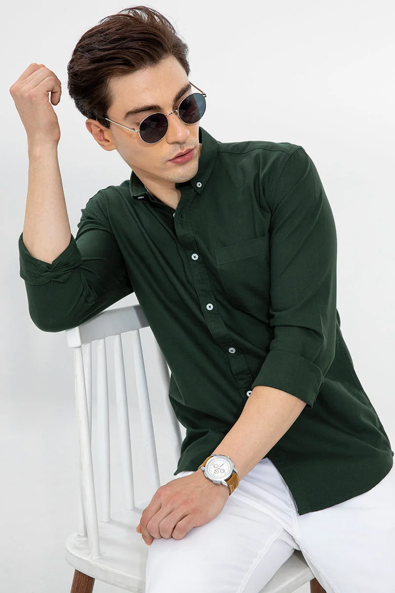 SNITCH Soft-Hue Olive Shirt