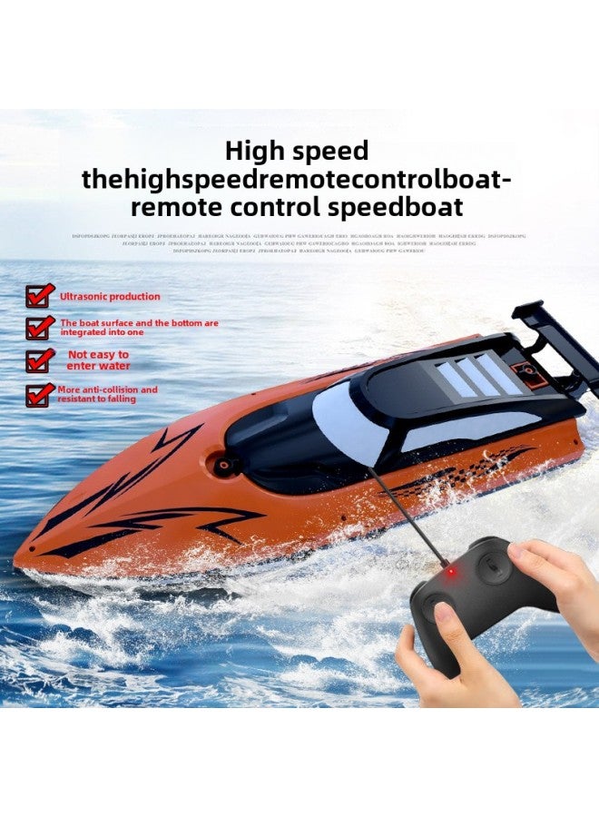 Explosions 2.4G قارب للتحكم عن بعد، يخت كهربائي عالي السرعة، نموذج قارب سريع للأطفال، هدية عيد ميلاد للأولاد - اللون: 2.4 جرام، قارب للتحكم عن بعد - أزرق فاتح - (بدون بطارية احتياطية) - Image 2