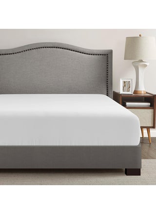 Comfort Spaces Coolmax Moisture Wicking Fitted Sheet ONLY Super Soft  Fade Resistant  All Elastic Deep Pocket Fits Up to 16"" Mattress - Warm Weather Cooling Sheets for Night Sweats  Queen  White - pzsku/Z43F4DA1E2C0D79CBC392Z/45/1749650780/09b65819-8989-46bb-8dd0-a35a8481e9f8