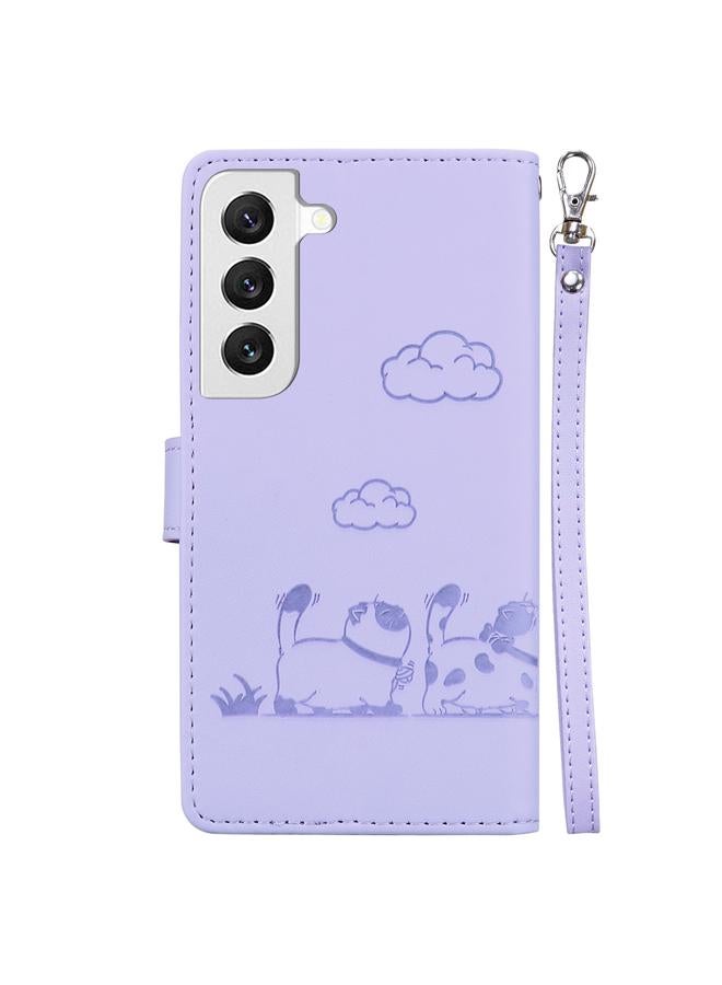 erorex Case For Samsung Galaxy S22+ 5G Cute Cats RFID Leather Phone Case - Image 3